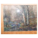 Woodland Landscape Wall Art – Framed and Matted