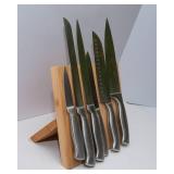 Magnetic Knife Block with Cuisinart Knives