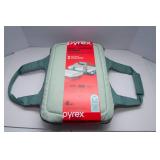 Pyrex Deep Portable 4-Piece Glass Baking Dish Set – Brand New + Additional Pyrex Glass Dish with Lid