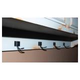 Shabby Chic Decorative Wall Shelf with Hooks