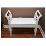 White Storage Bench – 36" Wide
