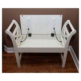 White Storage Bench – 36" Wide