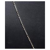 Sterling Silver Inlay Cactus Necklace