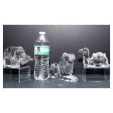 Set of Three Likely Crystal Figurines