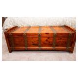 Vintage Wooden Trunk