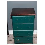 Vintage Green End Table