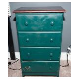 Vintage Green End Table