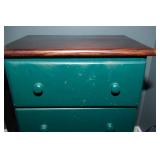 Vintage Green End Table