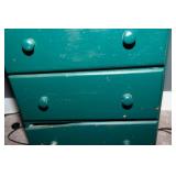 Vintage Green End Table