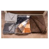 Set of Four Cozy Throw Blankets