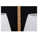 Pair of Silver Tone Table Lamps