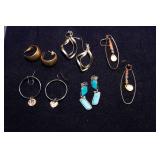 Set of 5 Costume Jewelry Earrings