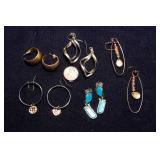 Set of 5 Costume Jewelry Earrings