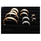 Five Pairs Gold Tone Earrings – Hoop Styles