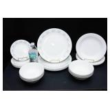 Corelle Vitrelle Snowflake Dinnerware Set
