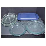 Pyrex Glass Cookware Dishes – Set of Five