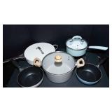 Set of Pastel Pots and Pans – Crofton, Country Kitchen & Unlabeled