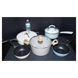 Set of Pastel Pots and Pans – Crofton, Country Kitchen & Unlabeled
