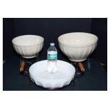 Set of Three Ceramic Mixing Bowls