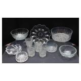 Large Collection of Cut Glass - 11 Pieces