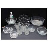 Large Collection of Cut Glass - 11 Pieces