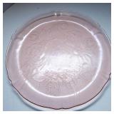 Set of Two Pink Glass Serving Trays – Arcoroc France