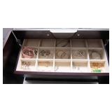 Jewelry Box with Miscellaneous Jewelry Contents