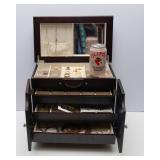 Jewelry Box with Miscellaneous Jewelry Contents