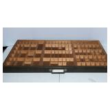 Vintage Printer Drawer with Metal Handle