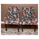 Set of Two IKEA SAKARIAS Armchairs – Floral Pattern