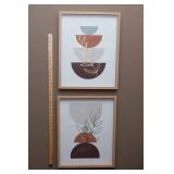 Set of Two Coordinating Wall Art Pieces – 16" x 20"