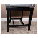 Set of Two Faux Leather Barstools