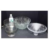 Set of Three Large Serving/Decorative Bowls