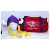 1992 Super Bowl Duffel Bag & Minnesota Vikings Hat