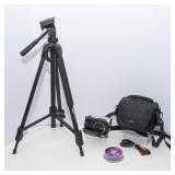 Sony Handycam Video Camera with Case & Sunpak 5858DLX Tripod