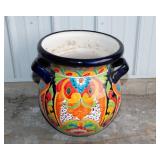 Large Colorful Ceramic Planter