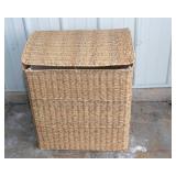 Large Woven Plastic Hamper