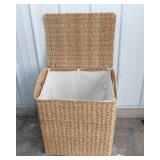 Large Woven Plastic Hamper