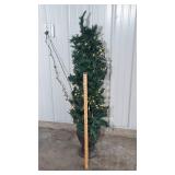 Christmas Tree in Ceramic/Cement-Look Planter – 54" Tall