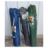 Two Camping Chairs & 72-Can Collapsible Stand Cooler