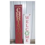 Set of Two Holiday Signs