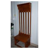 Bench with Coat Hooks