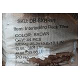 Interlocking Deck Tiles – Brown, Plastic