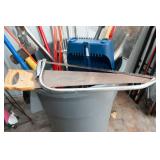 Variety of Garage/Yard Tools & Rolling Garbage Can