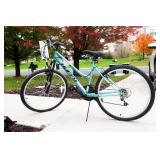 Huffy Rock Creek All-Terrain Bicycle – Light Blue & Schwinn AirSport Plus Pump