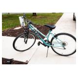 Huffy Rock Creek All-Terrain Bicycle – Light Blue & Schwinn AirSport Plus Pump