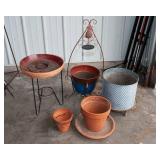 Variety of Planters and Plant Stands