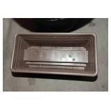 Set of Three Planters – Two Deck Railing Planters and One Large Pot