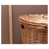 Real Wicker Hamper – 20" T x 17" Diameter