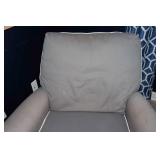 Gray Rocking Recliner with Matching Ottoman